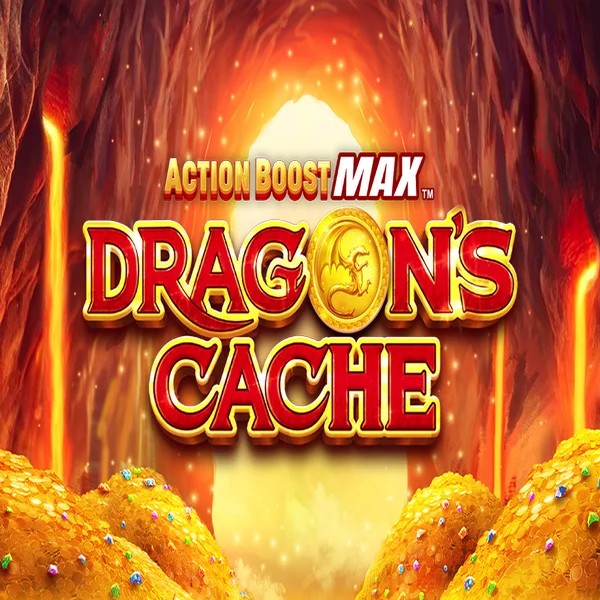 Action Boost Max Dragon's Cache game by SpinPlay Games – logo hosted on X3bet casino