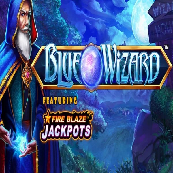 Play the Blue Wizard Fire Blaze Jackpots slot by Rarestone Gaming on X3bet casino