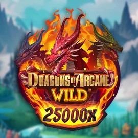 Slots logo of Dragons of Arcane Wild from Foxium at X3bet casino