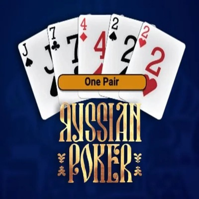 Russian Poker online game logo by OneTouch Games on x3betcasinoo.com