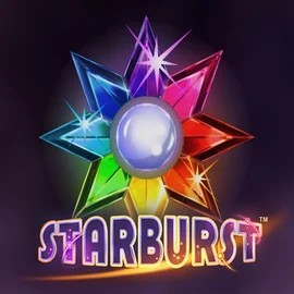 Starburst online game logo by NetEnt on x3betcasinoo.com