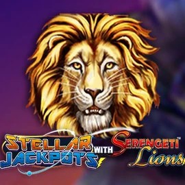 Stellar Jackpots with Serengeti Lions slot visual from Lightning Box Game available on x3betcasinoo.com