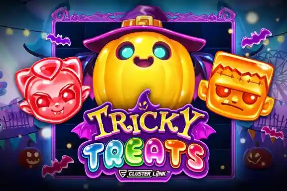 Tricky Treats online game logo by Push Gaming on x3betcasinoo.com